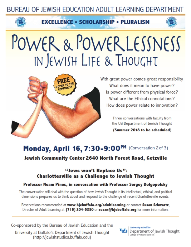 UB Department of Jewish Thought, Jewish Community Center