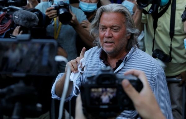Steve Bannon, Key to Trump’s Rise, Charged With Defrauding Border-Wall Supporters